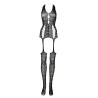 Lace Suspender Bodystocking - One Size