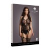 Lace Suspender Bodystocking - Plus Size