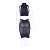 Kala XXXVII - Two Piece with Turtleneck, Crop Top and Skirt - Plus Size