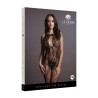 LeDesir Wzorzyste Bodystocking - Czarne - One Size