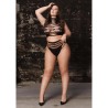 Carpo XLVI - Two Piece with Turtleneck, Crop Top and Pantie - Plus Size
