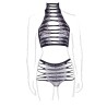 Carpo XLVI - Two Piece with Turtleneck, Crop Top and Pantie - Plus Size