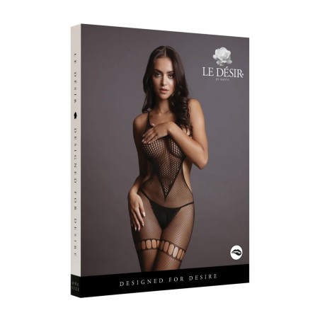 Net High Neck Bodystocking - One Size