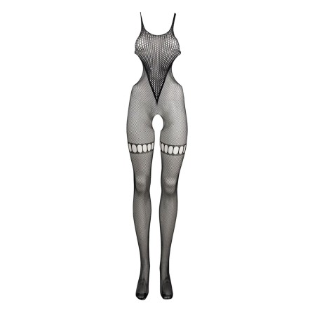 Net High Neck Bodystocking - One Size