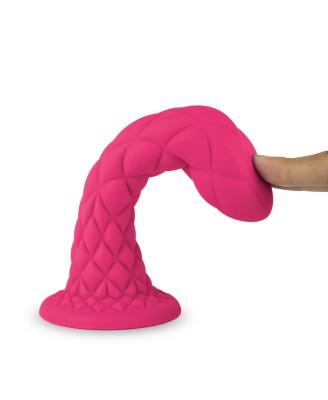 SILEXD Fantasy Line Dreamy - Różowe Silikonowe Dildo - 18,5cm