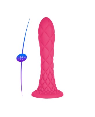SILEXD Fantasy Line Dreamy - Różowe Silikonowe Dildo - 18,5cm