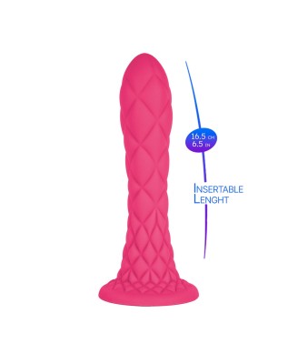 SILEXD Fantasy Line Dreamy - Różowe Silikonowe Dildo - 18,5cm