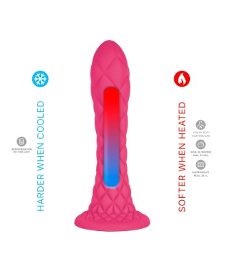 SILEXD Fantasy Line Dreamy - Różowe Silikonowe Dildo - 18,5cm
