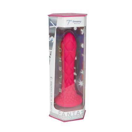 SILEXD Fantasy Line Dreamy - Różowe Silikonowe Dildo - 18,5cm