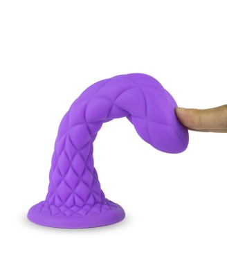 SILEXD Fantasy Line Dreamy - Fioletowe Silikonowe Dildo - 18,5cm