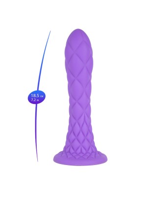 SILEXD Fantasy Line Dreamy - Fioletowe Silikonowe Dildo - 18,5cm