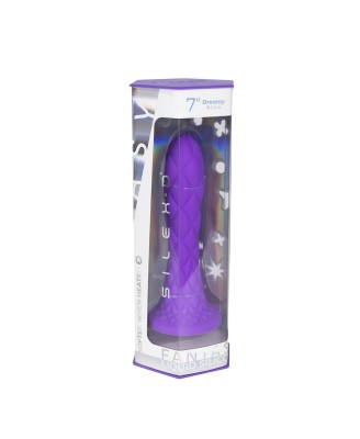 SILEXD Fantasy Line Dreamy - Fioletowe Silikonowe Dildo - 18,5cm