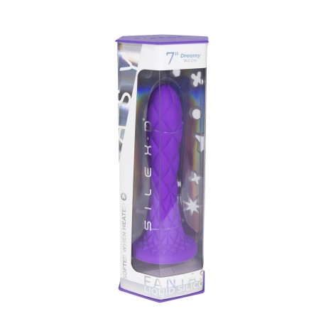 SILEXD Fantasy Line Dreamy - Fioletowe Silikonowe Dildo - 18,5cm