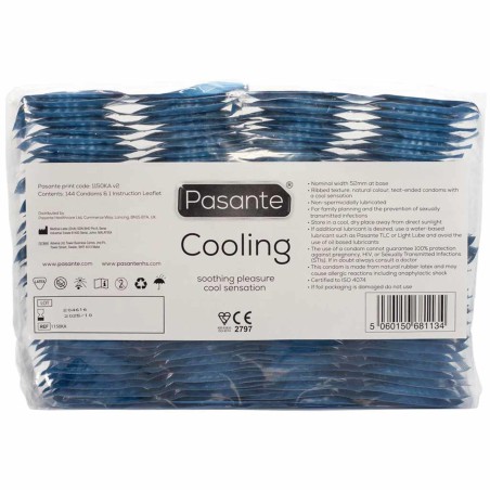 Pasante Cooling - Prezerwatywy z Efektem Chłodzącym - 144 szt