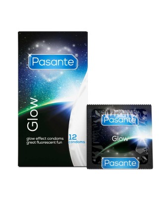 Pasante Glow Prezerwatywy Świecące w Ciemności - 12 szt