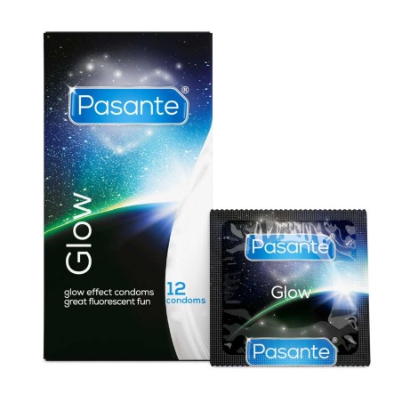 Pasante Glow Prezerwatywy Świecące w Ciemności - 12 szt