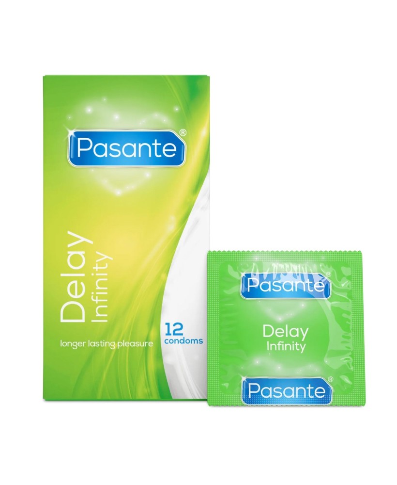 Pasante Delay – Infinity - Prezerwatywy Opóźniające Wytrysk - 12 szt