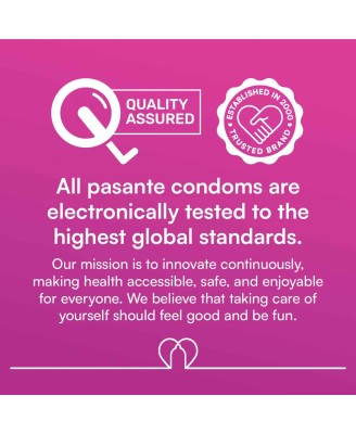 Pasante Ribs & Dots Intensity Prezerwatywy Stymulujące z Prążkami - 12 szt