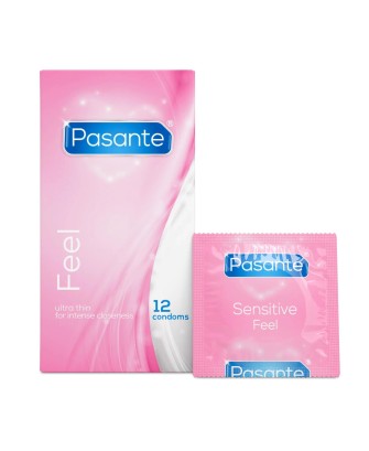Pasante Sensitive Feel - Prezerwatywy Ultra Cienkie 12 szt