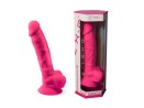 SilexPan Pink Model 1 (8'') - Różowe Silikonowe Dildo - 20 cm