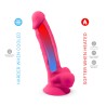 SilexPan Pink Model 1 (8'') - Różowe Silikonowe Dildo - 20 cm