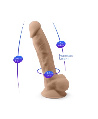 SilexD - SD.Model 1 (8"") Flesh BOX - Silikonowe Dildo