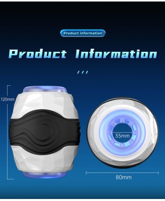 VIBRATING BALL MALE STROKER - Masturbator 10 Poziomów Wibracji