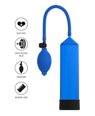 Starter Penis Pump - Niebieska Pompka Erekcyjna