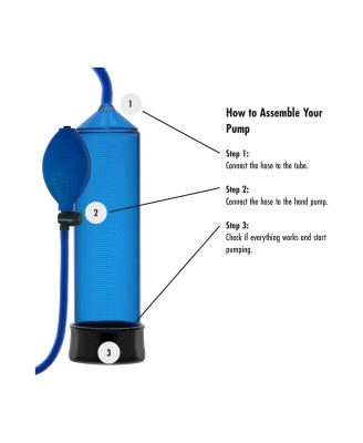 Starter Penis Pump - Niebieska Pompka Erekcyjna