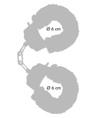 ToyJoy - Furry Fun Cuffs - Kajdanki z Futerkiem - Aqua
