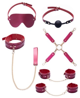 Bad Kitty Bondage Set Gems - Różowy Zestaw BDSM