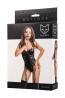 Glossy Amilia - Fetyszowe Body Wetlook - Czarne - XL