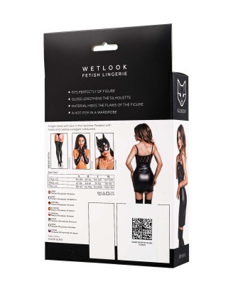 Glossy Nelly - Sukienka Wetlook - Czarna - M