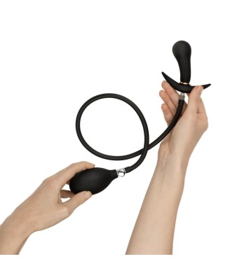 Anal Collection - Pompowany Korek Analny 8 cm - Czarny