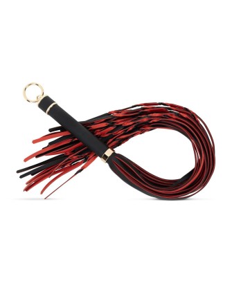 Fetish Collection - Flogger 64 cm - Czarno-Czerwony Pejcz