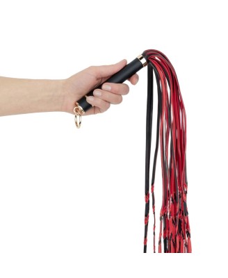 Fetish Collection - Flogger 64 cm - Czarno-Czerwony Pejcz
