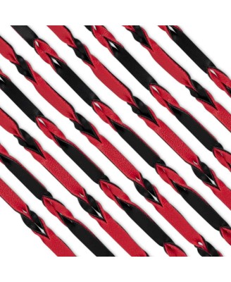 Fetish Collection - Flogger 64 cm - Czarno-Czerwony Pejcz