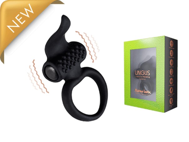 Pierścień-AD.Lingus Black - Wibrujący Pierścień Erekcyjny