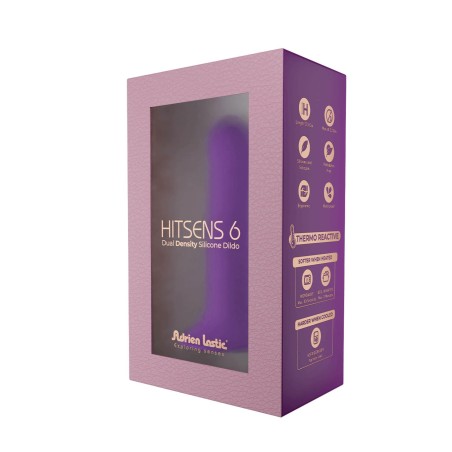 Hitsens 6 (5"") Purple - Fioletowe Dildo - 13,5 cm