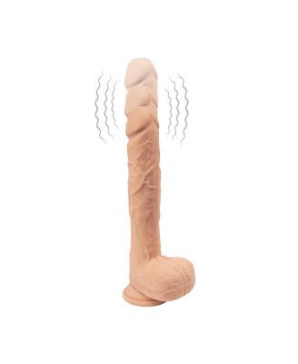 Fantasy Zeus - Wibrujący i poruszający się dildo z pilotem – silikon ultra soft