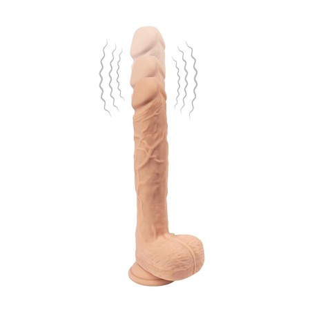 Fantasy Zeus - Wibrujący i poruszający się dildo z pilotem – silikon ultra soft