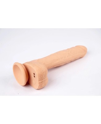 Fantasy Zeus - Wibrujący i poruszający się dildo z pilotem – silikon ultra soft