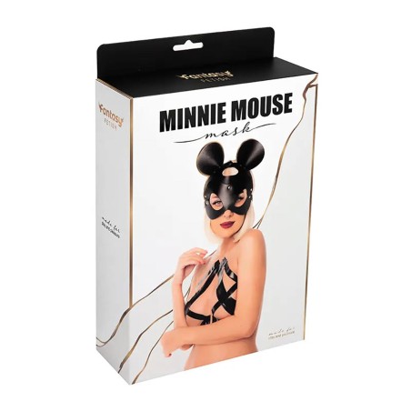 Fantasy Minnie mouse mask - Maska Minnie Mouse z regulowanym paskiem - Czarna