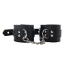Fantasy Wrist cuffs - Czarne Regulowane kajdany na nadgarstki