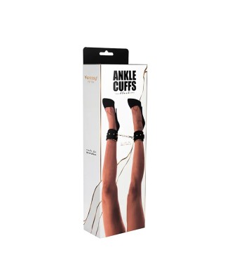 Fantasy Adjustable ankle cuffs - Czarne Regulowane kajdany na kostki