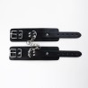 Fantasy Wrist cuffs - Czarne Regulowane kajdany na nadgarstki
