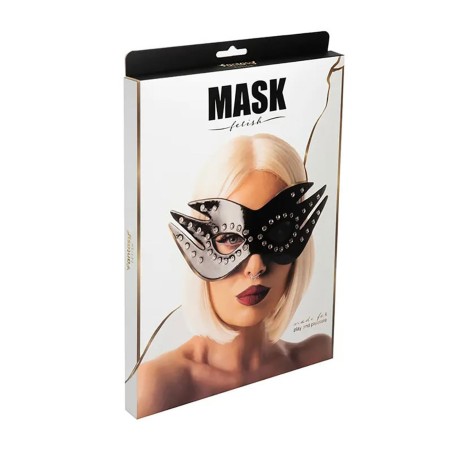 Fantasy Fetish mask - Fetyszowa maska z elastyczną opaską - Czarna