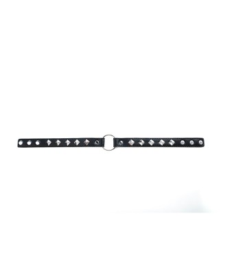 Fantasy Adjustable collar - Czarna Regulowana Obroża z O-Ringiem