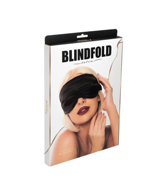 Comfy satin blindfold - Satynowa Opaska na Oczy - Czarna - Seksowna Kobieta bdsm