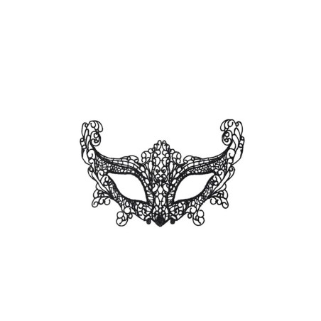 Flexible mask - Czarna Koronkowa Maska na Oczy